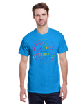 Blue Calm in the Chaos Adult T Shirt