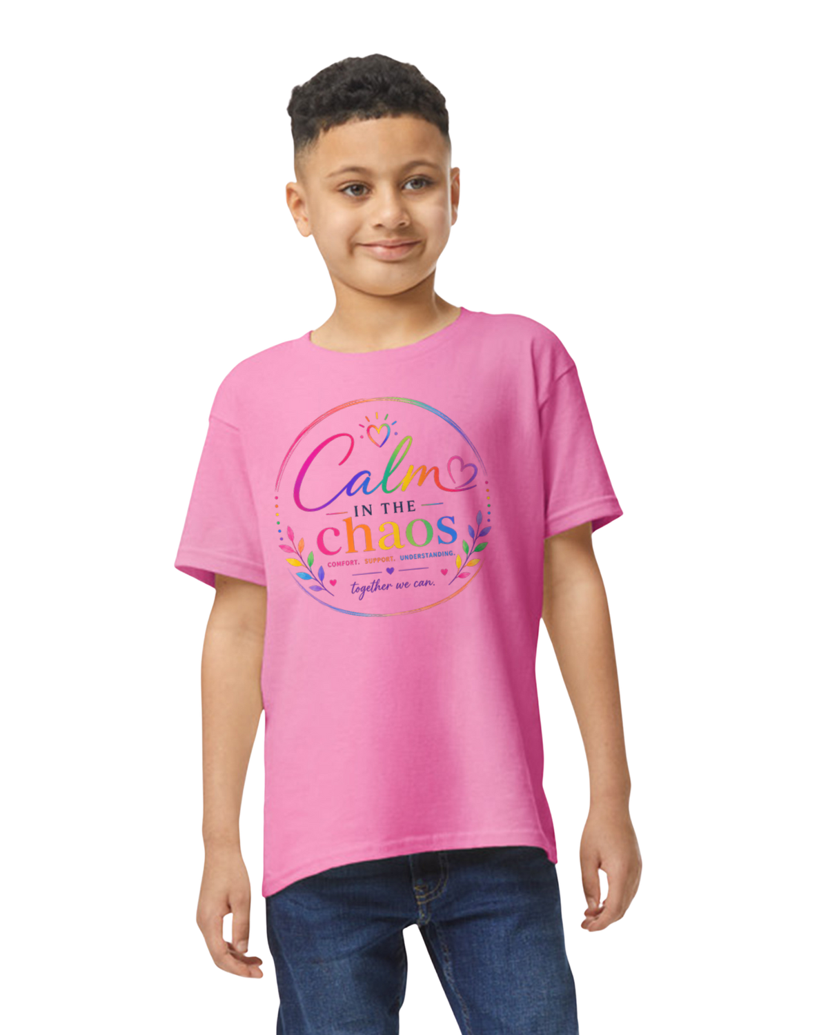 Pink Calm in the Chaos Youth Tee