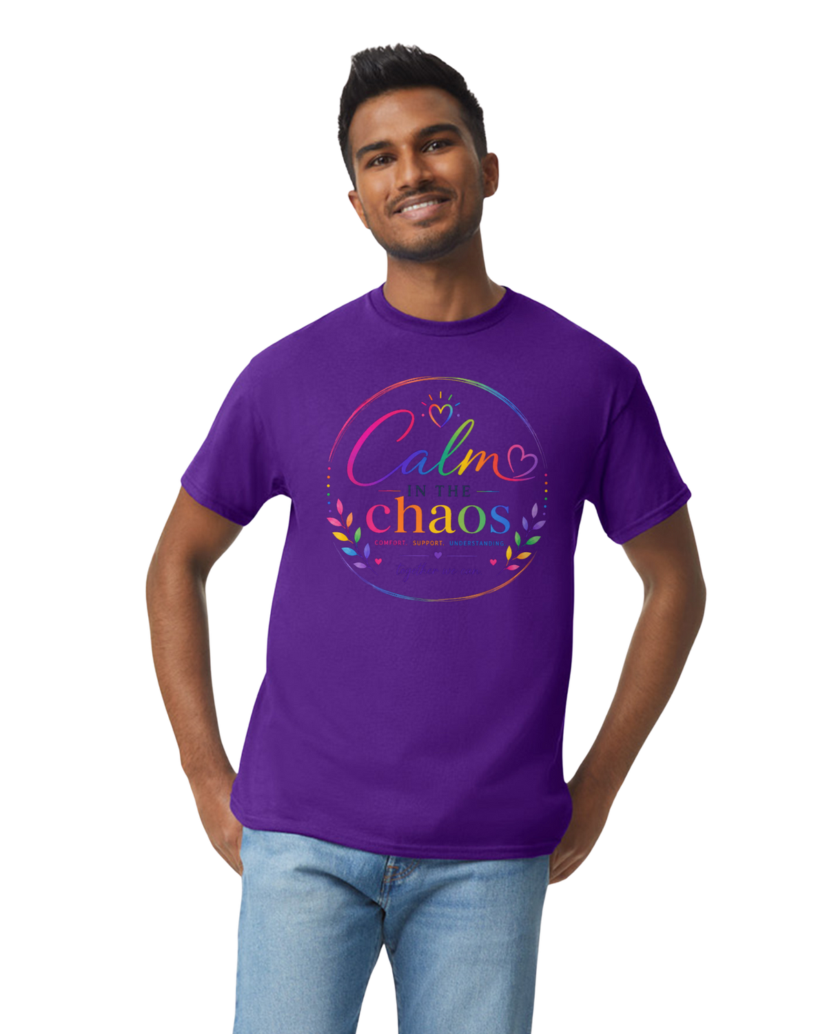 Purple Calm in the Chaos Adult T Shirt