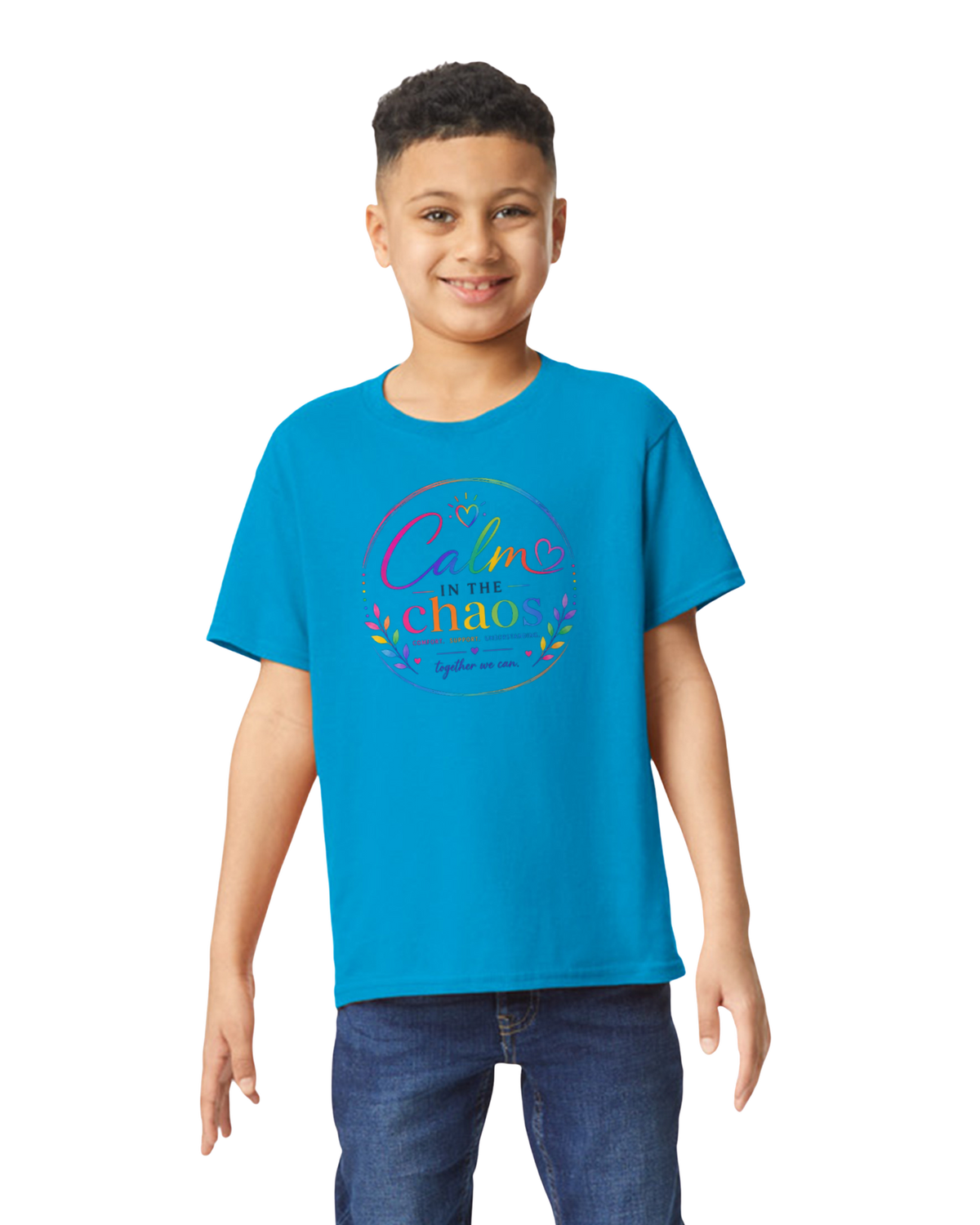 Blue Calm in the Chaos Youth Tee