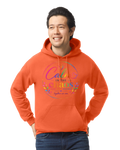 Orange Calm in the Chaos Adult Hoodie
