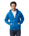 Blue Calm in the Chaos Zip-Up Hoodie Adults