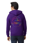 Purple Calm in the Chaos Zip-Up Hoodie Adults